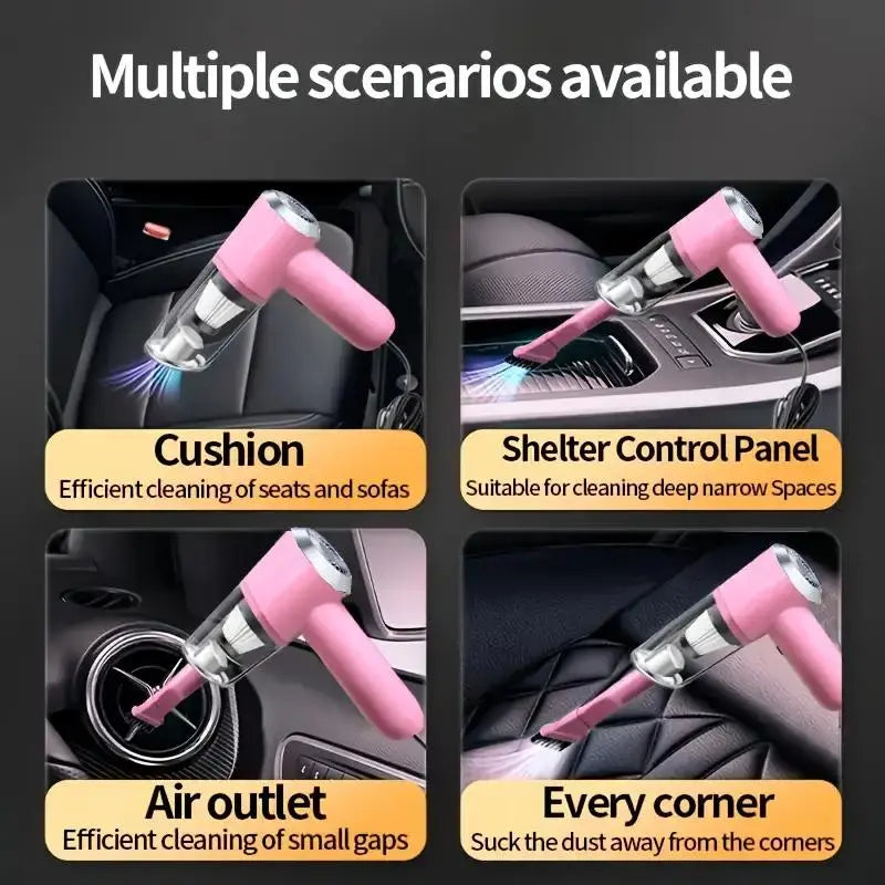 Car Vacuum Cleaner, 12V Car Plug Vacuum Cleaner, Multifunctional Handheld Car Vacuum Cleaner