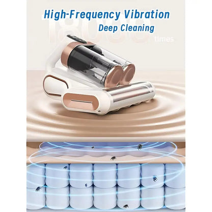 Vacuum Cleaner, Bed Vacuum Cleaner with Uv-C Light,13000Pa Suction, Usb Rechargeable Handheld Vacuum for Couches Self Cleaning System Cordless Vacuum