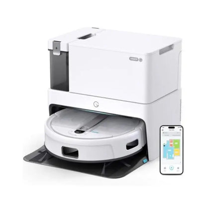 Yeedi Cube YDAX11 2-In-1 Robot Vacuum & Mop with 4300 Pa Suction Self-Cleaning Dock Smart Mapping App Control Alexa Google Compatible