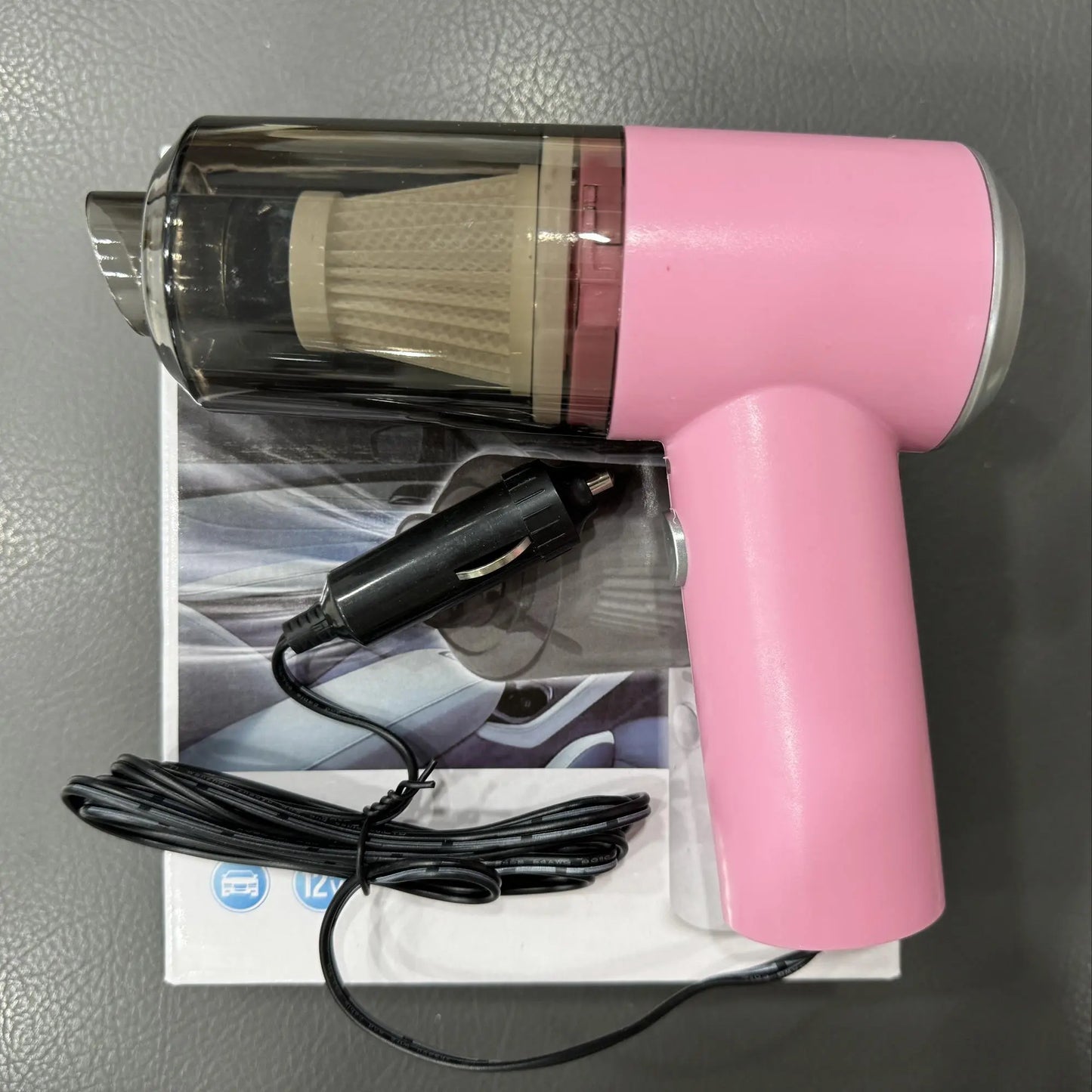 Car Vacuum Cleaner, 12V Car Plug Vacuum Cleaner, Multifunctional Handheld Car Vacuum Cleaner