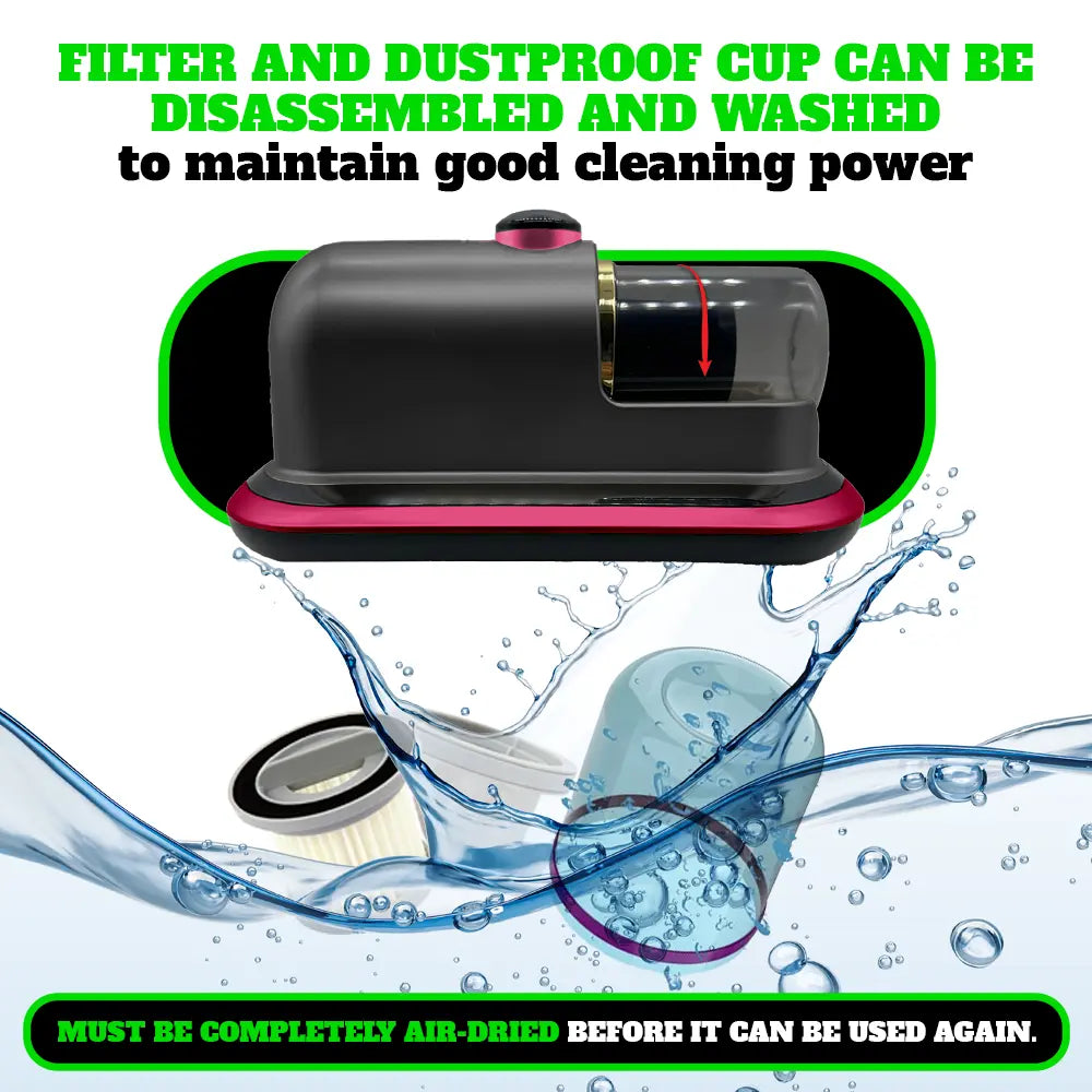MHM Cordless Mattress Vacuum Cleaner - Bed Vacuum for Deep Cleaning - Vacuum Cleaner for Mattress Vacuum Bed Vacuum Cleaner