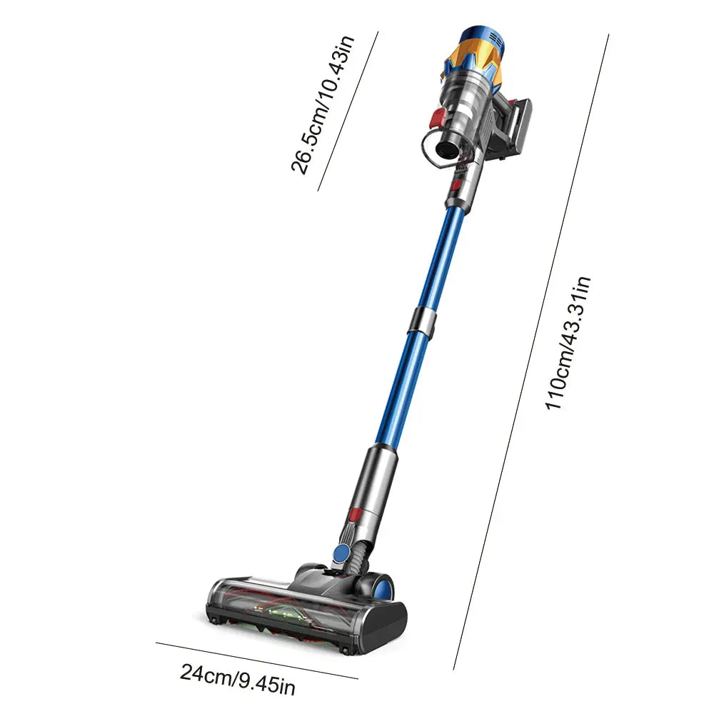 Vacuum Cleaners for Home Cordless, Rechargeable Powerful Handheld Vacuum Cleaner, Detachable Battery, LED Brush, Vacuum Cleaners for Home, Handheld Vacuum for Pet Hair/Carpet/Floor