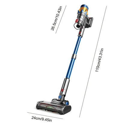 Vacuum Cleaners for Home Cordless, Rechargeable Powerful Handheld Vacuum Cleaner, Detachable Battery, LED Brush, Vacuum Cleaners for Home, Handheld Vacuum for Pet Hair/Carpet/Floor