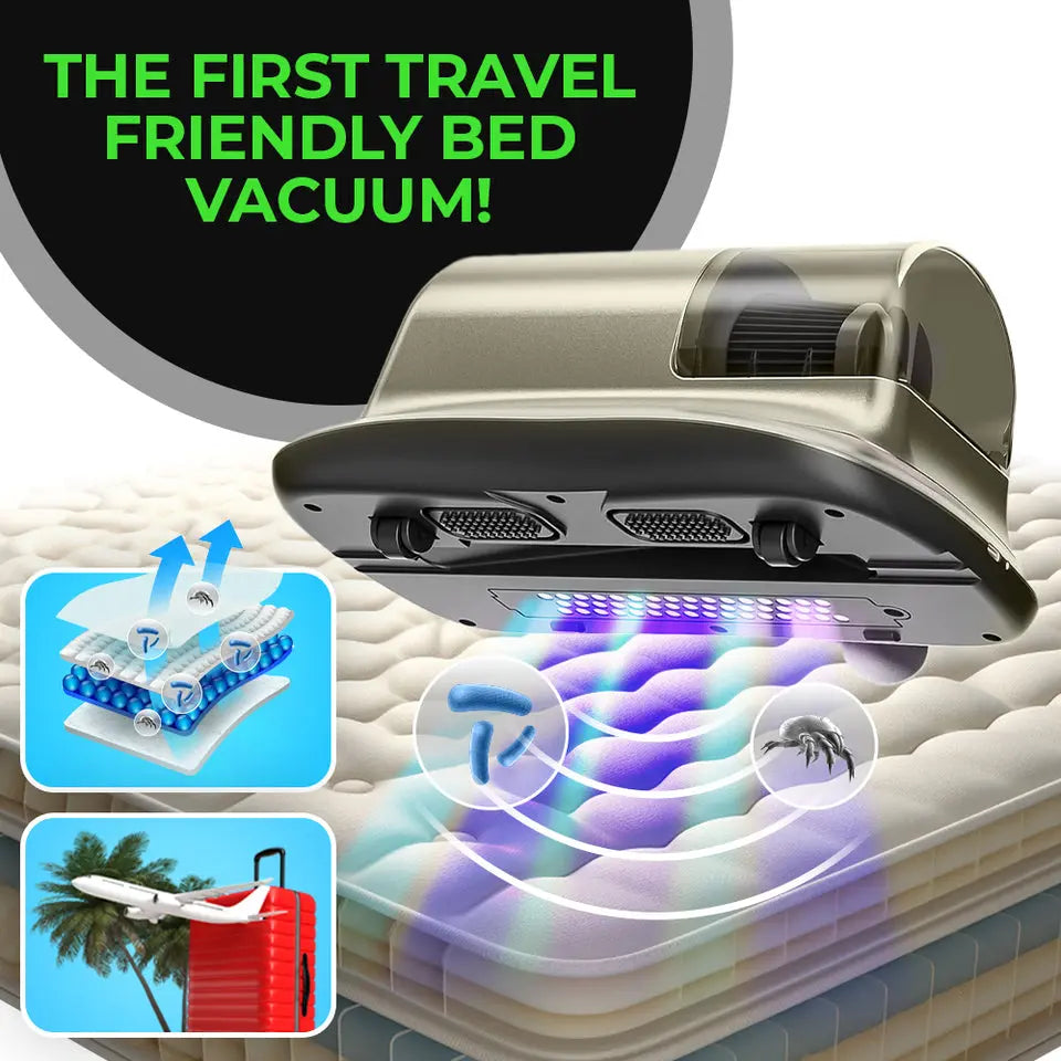 MHM Cordless Mattress Vacuum Cleaner - Bed Vacuum for Deep Cleaning - Vacuum Cleaner for Mattress Vacuum Bed Vacuum Cleaner