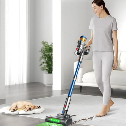 Vacuum Cleaners for Home Cordless, Rechargeable Powerful Handheld Vacuum Cleaner, Detachable Battery, LED Brush, Vacuum Cleaners for Home, Handheld Vacuum for Pet Hair/Carpet/Floor