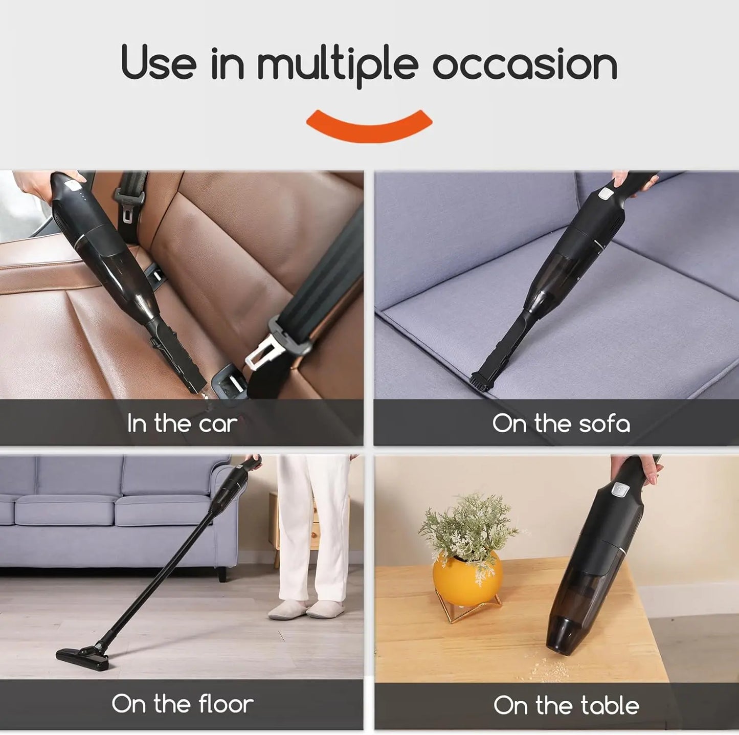 Handheld Vacuum Clean Upright Vacuum Cleaner Super Absorption Vacuum Cleaner Cordless Rechargeable with Powerful Suction Mini Portable Wireless Stick Vacuum Cleaner