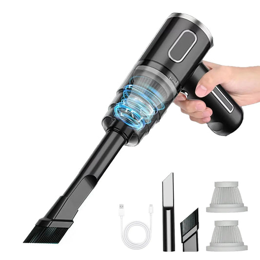Wireless Handheld Car Vacuum Cleaner, Rechargeable Car Vacuum Cleaner, Super Suction Powerful Mini Vacuum Cleaner with Dual Filter for Car Home Office, Cleaning Tools, Cordless Vacuum, Portable Vacuum, Deep Cleaning Machine