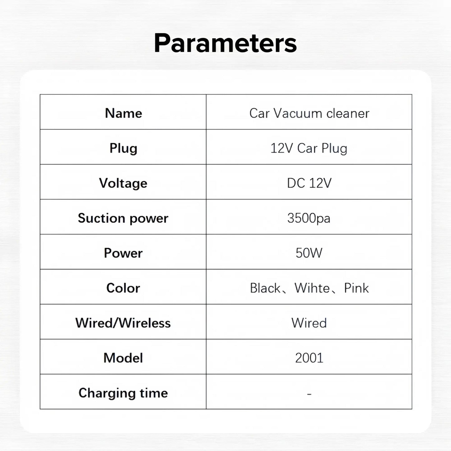 Car Vacuum Cleaner, 12V Car Plug Vacuum Cleaner, Multifunctional Handheld Car Vacuum Cleaner